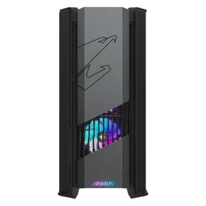  Gigabyte AC601G Mid-Tower PC Case - ARGB - 4 Fans - Black 