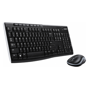  Logitech MK270 - Wireless Keyboard with Mouse - Black 