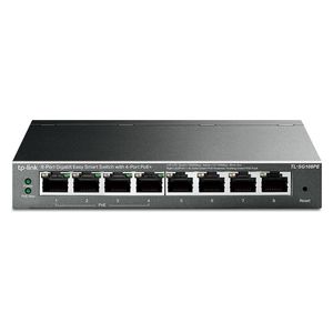  موزع شبكة تيبي لينك - TSG108PE L - منفذ 8 - اسود 