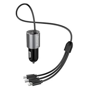 شاحن سيارة دوداو - R5ProN - بقوة 36 واط - 3 منافذ - اسود