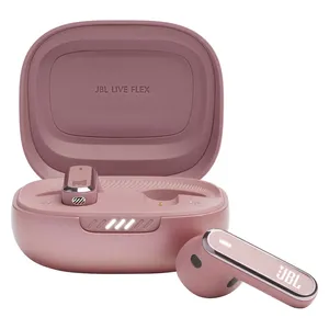 JBL Live Flex Wireless earbuds - Up to 40 hours of playtime with wireless charging - With noise cancellation - 6 microphones for clear and noise-free calls - Pink
