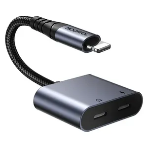 Joyroom - Audio Transfer 2-in-1 Adapter - Lightning to Dual Lightning - Black