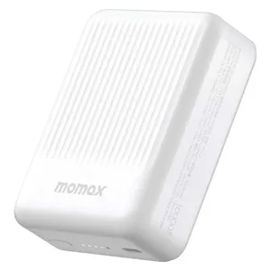  Momax - Wireless power bank - Supporting MagSafe technology - 10,000mAh battery - 15W charging capacity - White 