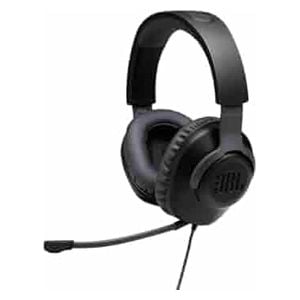  JBL Quantum 100 Over-Ear Gaming Headset - QuantumSOUND Technology - 40mm Drivers - Detachable Microphone - Black 