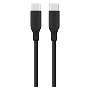  كيبل فيليبس DLC4561CB - يو اس بي سي إلى يو اس بي سي - شحن 65W PD - طول 2 متر - اسود 