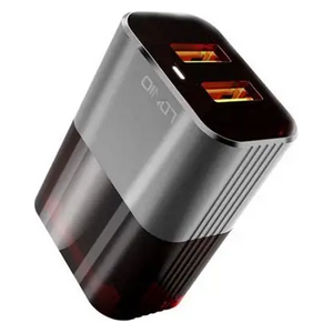  شاحن جداري لدنيو - السفر التكيفي - شحن ذكي وسريع - أسود 