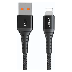  Mcdodo Lightning to USB-A Cable - 3m - Durable Braided Nylon, Fast Charging & Data Transfer - Black 