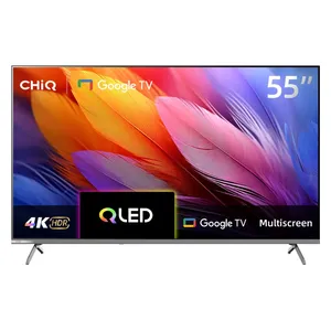 شاشة شيك سمارت - بحجم 55-انج QLED 4K, معدل التحديث 60 هيرتز - جوجل تي في