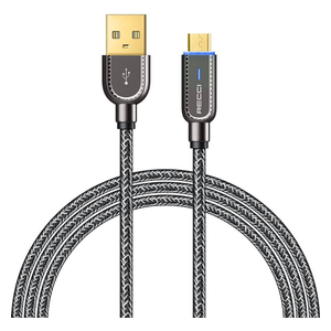  كابل  ريسي - إيقاف التشغيل الذكي يو إس بي-أي إلى مايكرو يو إس بي - طول 1 متر - أسود - RS02M 