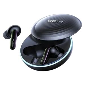  سماعة بلوتوث داخل الاذن أورايمو - إضاءة LED - مقاومة للماء IPX4 - شحن يو اس بي سي - اسود 