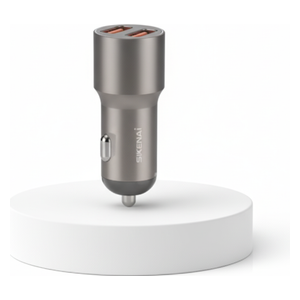  SIKENAI - Car Charger - Dual port - 12-24 V DC - Gray 