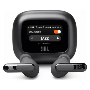JBL Live beam 3 - Bluetooth Headphone In Ear - 48 hours of playtime - 6 microphones for clear and customizable calls - IP55 water and dust resistance - Black