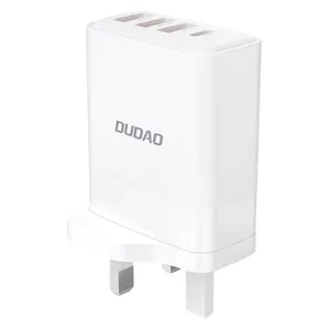  شاحن جداري دوداو - PD+QC - بقوة 20 واط - 4 منافذ - ابيض 