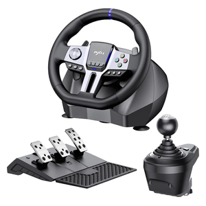  مقود ألعاب بي اكس ان - V9 Gen2 - دوران 270° إلى 900° - اسود 