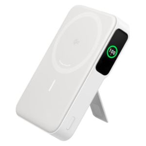 Anker MagGo Qi2 Power Bank - 10000 mAh - Up to 27W USB-C Output - Slim with built-in stand for hands-free viewing - White