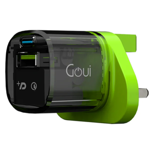  شاحن جداري جوي - 30 واط - ثنائي المنافذ 