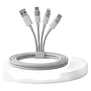  SIKENAI - USB-A Cable - 3-in-1 - 1.2 m - White 
