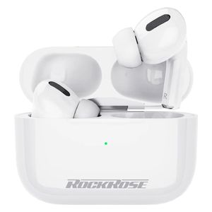 سماعة بلوتوث داخل الاذن روك روز - RRWE30  - بطارية تعمل لمدة 20 ساعة - ابيض