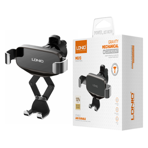  LDNIO Car Phone Holder - 360 Degree Rotation - Air Vent Mount - Sturdy and Secure Design - Black 