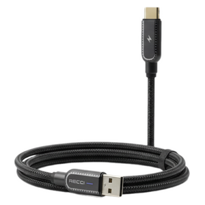  كيبل ريتشي - يو اس بي سي الى لايتنينج - بقدرة 20 واط - شحن سريع ونقل بيانات - أسود 