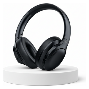 Recci - Bluetooth Headphone Over Ear - Active Noise Cancellation (ANC) - 300 mAh, up to 8 hours continuous playback - Black