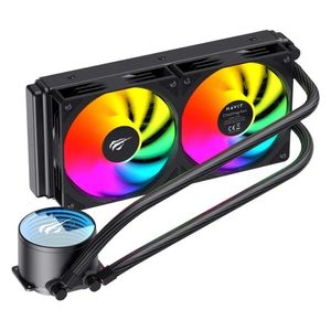 Havit 240mm RGB Liquid CPU Cooler - Exceptional cooling for gaming and high-performance systems - Black