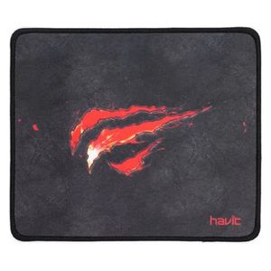  ماوس باد هافيت - سطح قماشي ناعم مع قاعدة مطاطية مانعة للانزلاق - أسود 