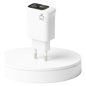  BAZ Fast Travel Charger 2in1 – Wall Charger – White 