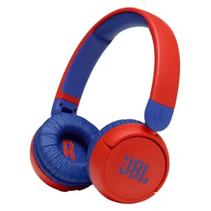 JBL JR310BT Wireless Over-Ear Headphones - Up to 30 hours of battery life - Comfortable, lightweight, foldable design - Red