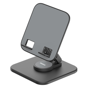  ستاند هاتف مكتبي دوداو - محمول وقابل للطي، يدور 360 درجة - رمادي 