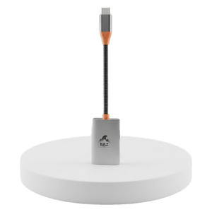  BAZ - Audio Adapter 2 In 1 - USB-C to USB-C & 3.5mm ( AUX) - 60W - Gray 