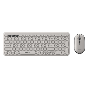 Havit Wireless Keyboard and Mouse Combo - Professional RGB Lighting - Gray