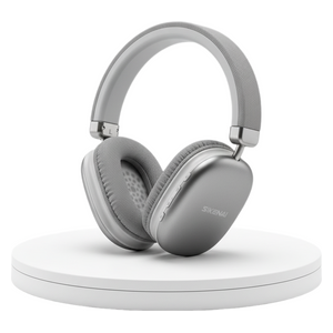 SIKENAI - Wireless Stereo Headphones - Lightweight & Comfortable - 200 mAh - Silver