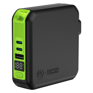  باور بانك جوي - 3 في 1 - 10000mAh - شاحن لاسلكي 15 واط و شاحن جداري - شاشة رقمية 