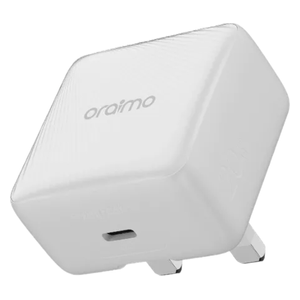 شاحن جداري Oraimo -  بقوة 20W - تقنية AniFast - كيبل يو اس بي سي  إلى يو اس بي سي - حماية آمنة - ابيض