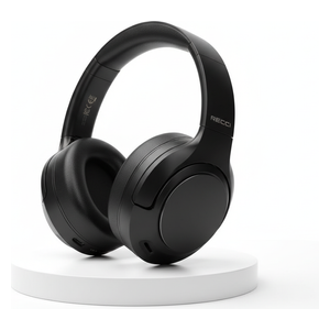  سماعة رأس بلوتوث فوق الأذن ريتشي REP-W86 - إلغاء الضوضاء النشط (ANC) - عمر البطارية يصل إلى 45 ساعة - أسود 