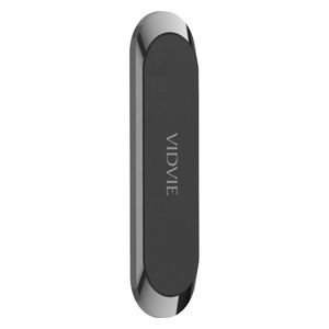 VIDVIE - Mobile Phone Magnetic Sticker - Strong 6N Magnet - Universal Car Mount Compatible - Zinc Alloy & Silicone - Lightweight & Slim - Black
