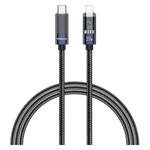  كابل كريستال ريسي - RS16CL - تايب-سي إلى لايتنينغ - 1.2M - أسود 