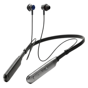  BAZ - Magnatic Neckband Wireless Headset - Connectivity Distance Up to 10 meters - Playtime Up to 13 hours - Black 