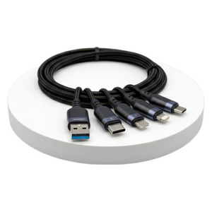  Joyroom 4-in-1 Charging Cable - Fast, Durable - Black 