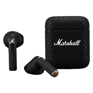 Marshall Minor III - Bluetooth Headphone In Ear - 25 hours total playtime - Water Resistance IPX4 - Black