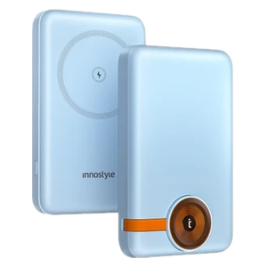 شاحن إنوستايل باور ماج دوو 2 في 1 - شحن لاسلكي - سعة 10000 مللي أمبير - 20 واط - ازرق