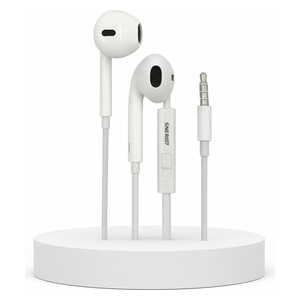   BAZ R007 - Headphone In Ear - Stereo with bass, Hi-Res audio - White 