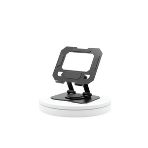 BAZ - Foldable Metal Tablet & Phone Holder - stable and Secure - Black