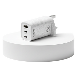  SIKENAI - Wall Charger - 65W - 3 Ports - White 