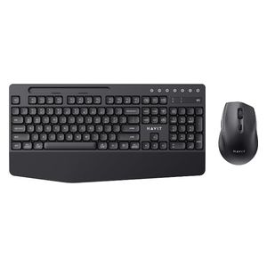 طقم لاسلكي هافيت كيبورد و ماوس - اسود