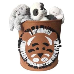  سلة تخزين العاب للاطفال على شكل نمر - بني 