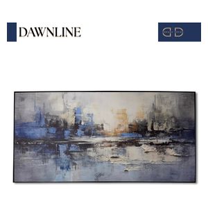  Dreamy decor Framed Canvas - 120x60cm - Blue 