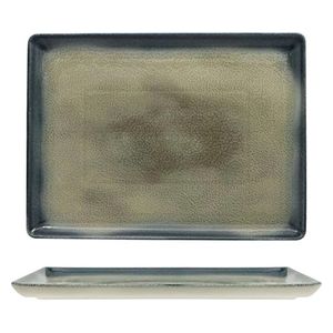 كوتاهيا صحن تقديم مستطيل - 30×22 سم - رمادي بني