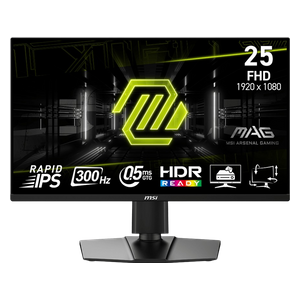  MSI 24.5-Inch MAG 255PXF - Flat Monitor - 300Hz - 0.5 ms Response Time - FHD 